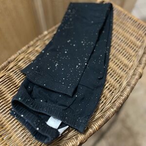 Jumping Bean black glittery leggings, size 7. In great condition.
